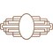 Ekena Millwork Elizabeth Wood Fretwork Prcd Ceiling Medallion, Walnut, 32"W x 16"H x 8 3/4"IW x 15 1/8"IH x 3/8"T CMWP32X16X0375EBWA - alternate 1